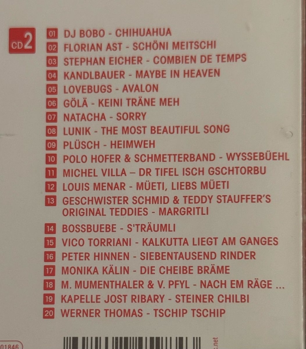 CD: Die grössten Schweizer Hits Teil 2 Doppel-CD Schweiz – Nuovo (secondo la descrizione) da Sursee venduto da Betlaze 2