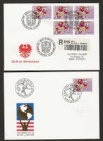 14 x Fussball Briefe WM USA 1994 Schweiz mit FDC