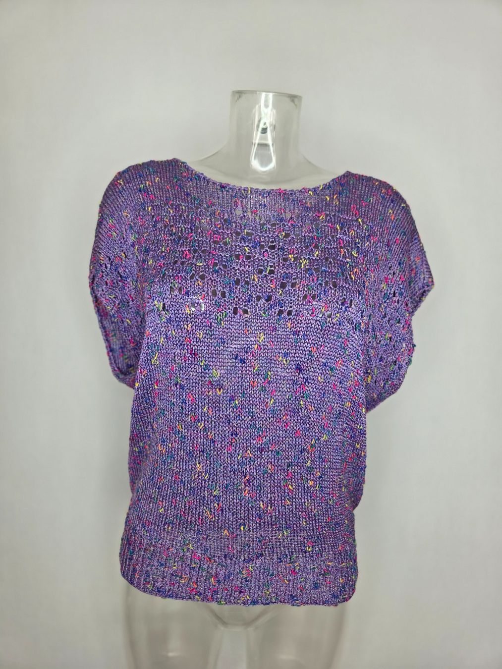 Tops: Handgestricktes Kurzarm-Top - M/L – Gebraucht aus Bern von -Aniko-