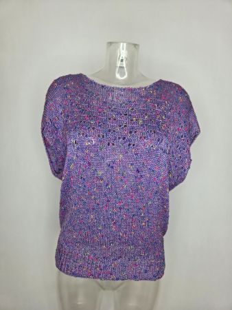 Handgestricktes Kurzarm-Top - M/L