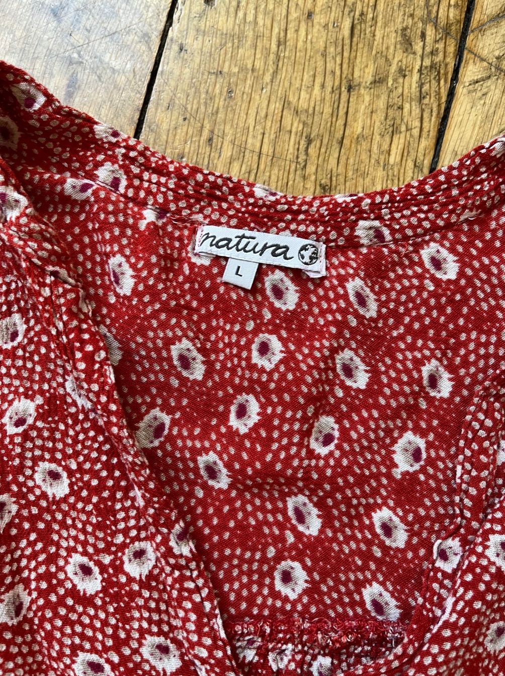 Camicette: Natura Selection red floral summer blouse – Usato da Zürich venduto da LeaL2025 1