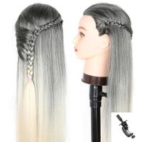 📌 NEU Friseur Übungskopf synthetisch Haar 65cm