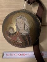 Weihnachtskugel Christbaumkugel Madonna mit Kind handbemalt