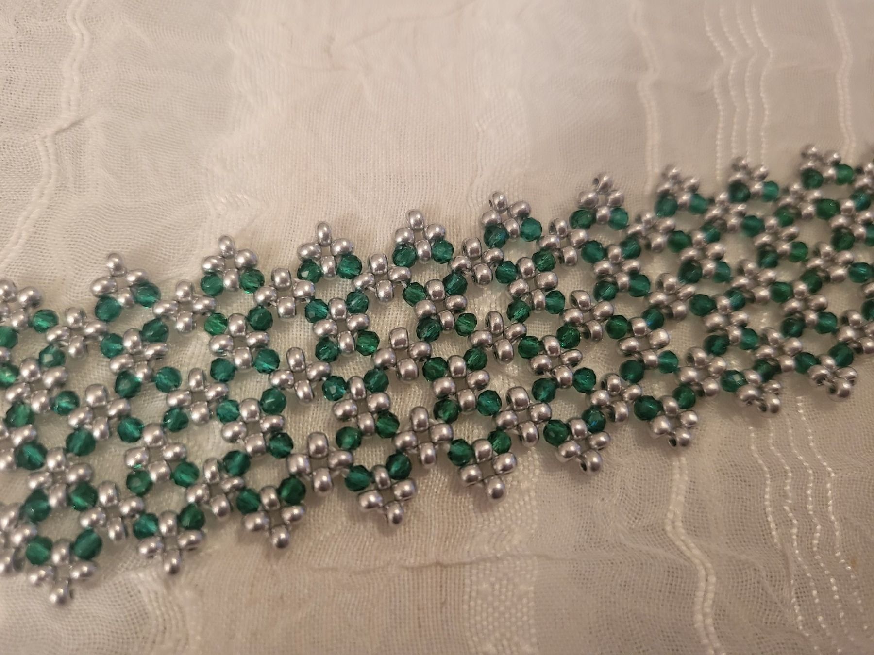 Bracciali & Braccialetti: Handgemachte Armkette aus Glasperlen – Nuovo (secondo la descrizione) da Dietikon venduto da Eleda 1