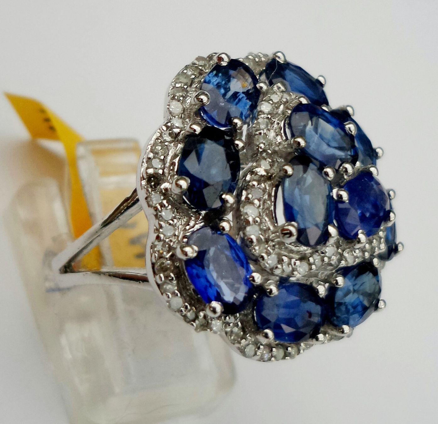 Anelli: Kyanite und Diamanten Fingerring – Nuovo (secondo la descrizione) da Zürich venduto da Bieter04 7