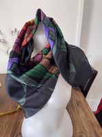 Foulard en soie Ashley Brooke vintage comme neuf 86 X82