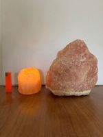 2x Himalaya Salz Rohsteine Teelichthalter, Windlicht Leuchte