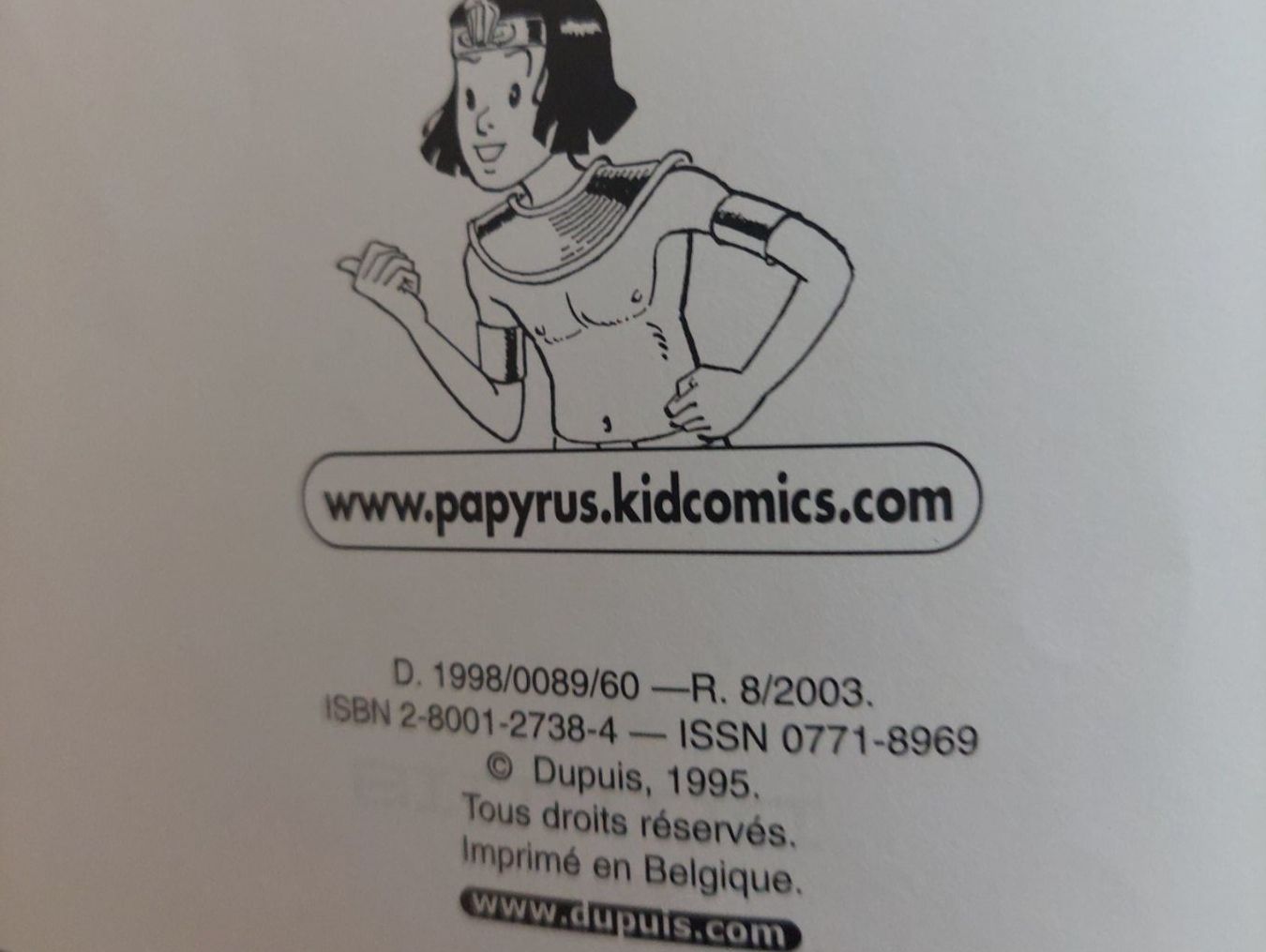 Comics: Papyrus T. 18 L'Oeil de Ré Ed. 2003 BE+ – Gebraucht aus Genève von Blu_BD 2