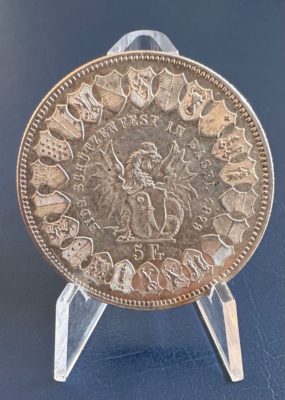 Tutti le monete: 5 Fr. 1879 Schützenfest Basel! – Usato da Ebikon venduto da Dmasterx 1