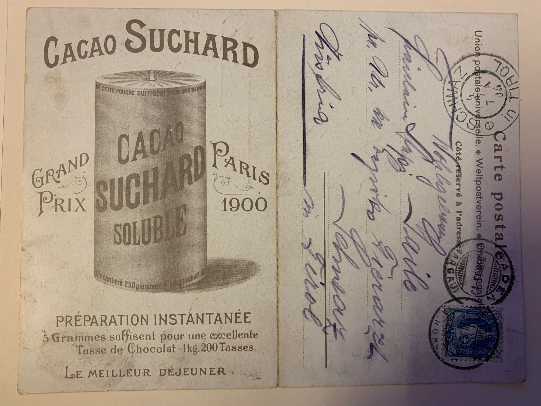 Cartoline postali: 5 AK - CHOCOLAT SUCHARD / 3 AK mit LIEDER-TEXT ! – Usato da Hedingen venduto da Wowi 5