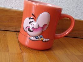 Diddl Tasse  orange mit Diddl