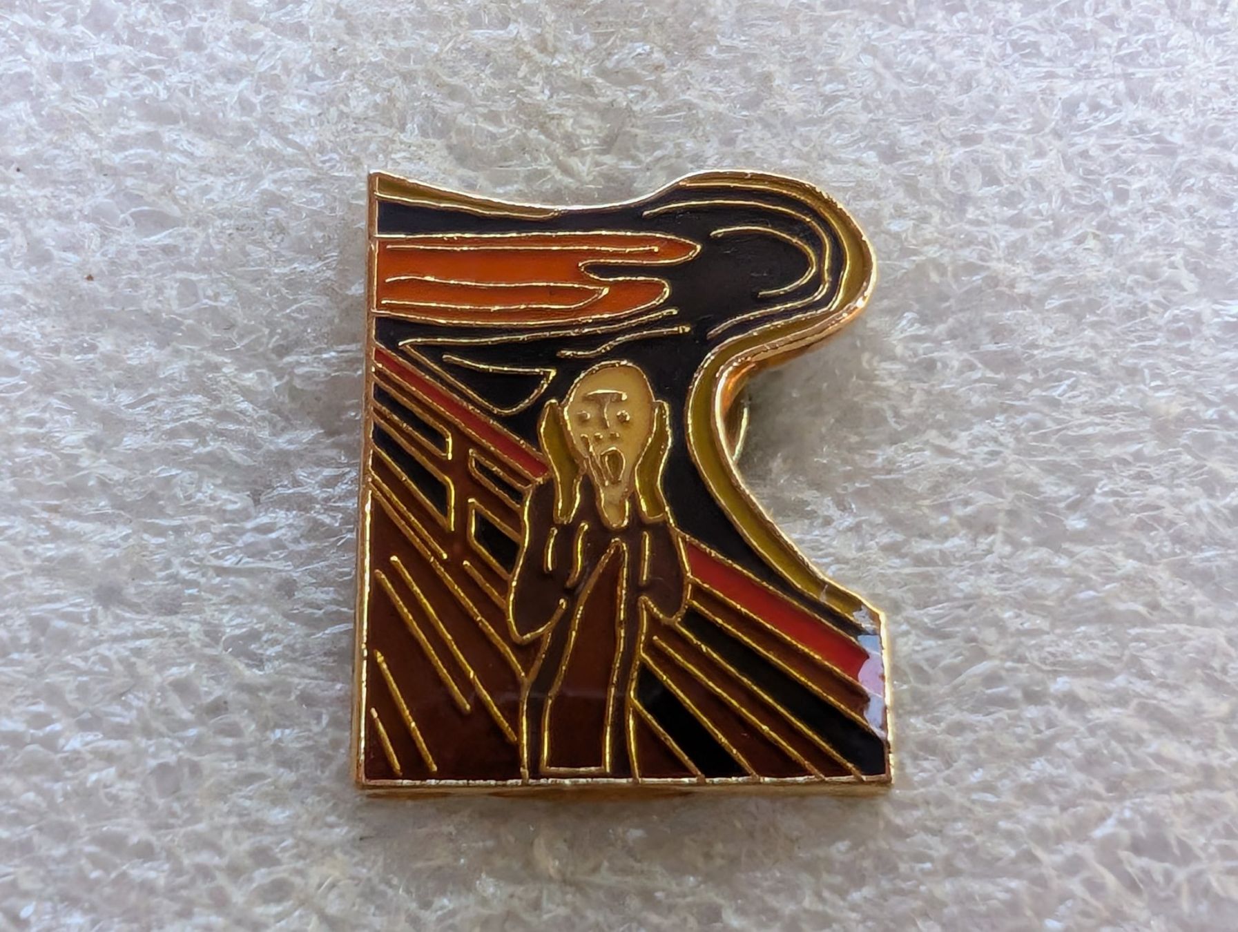 Plaketten & Abzeichen: Ansteckpin 87: Der Schrei – Gebraucht aus Oppligen von Pin-Fall-Shop