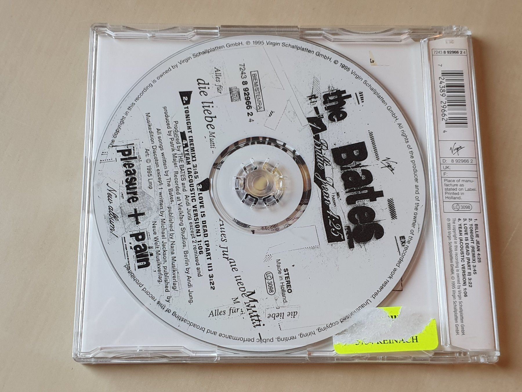 CDs: The Bates Billie Jean – Gebraucht aus Stansstad von collectorsshop 1