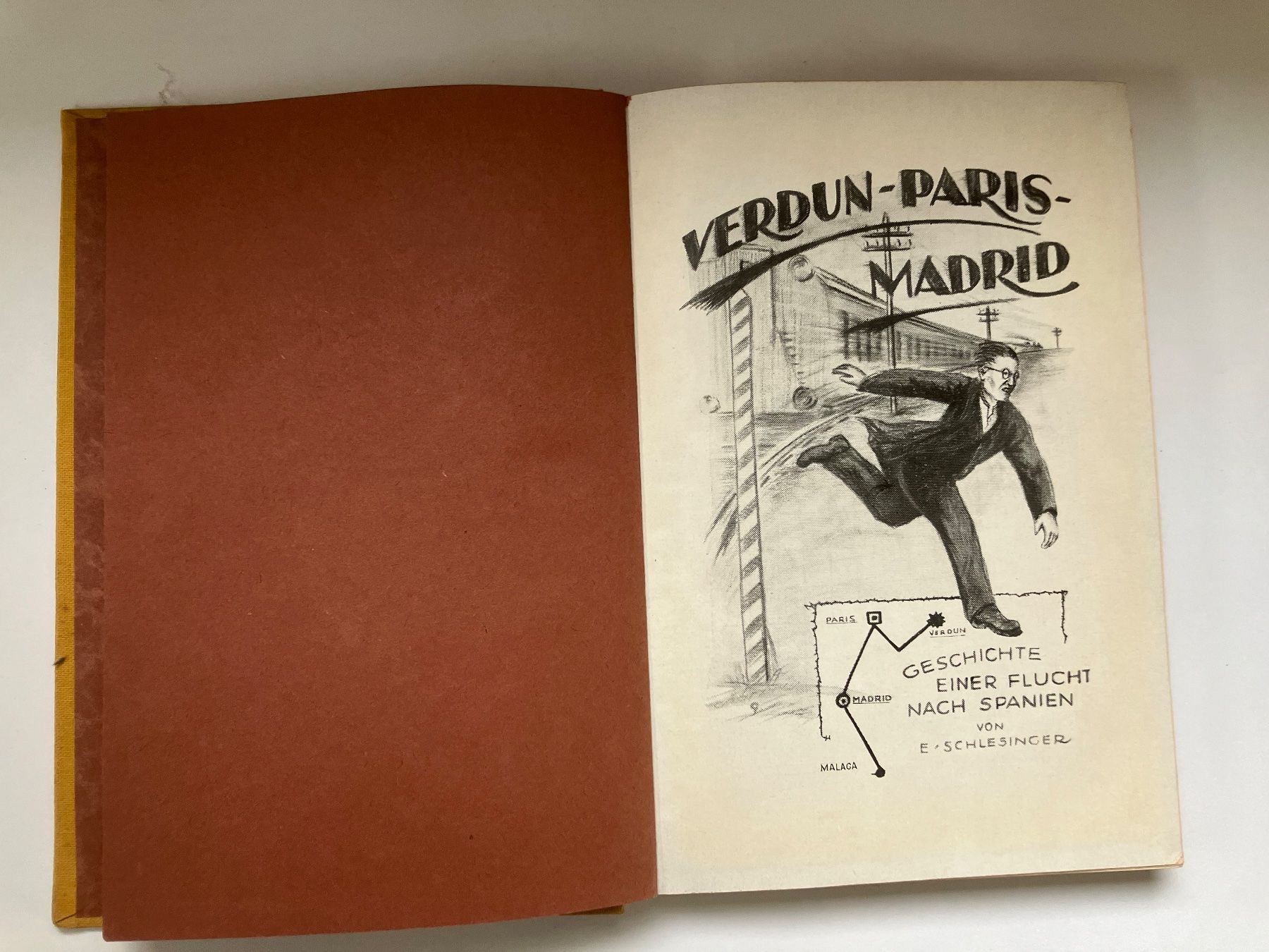 Libri: E.Schlesinger Verdun-Paris-Madrid  Als blinder Passagier – Usato da ZUERICH venduto da Carolus1 1