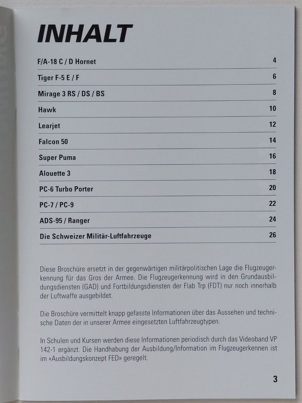 Bücher: Flugzeugerkennung - Schweizerische Luftwaffe – Neu (gemäss Beschreibung) aus Liebefeld von Helveticus6 2
