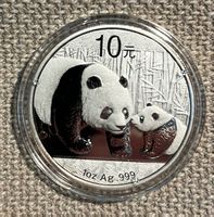 Silbermünze China Panda 2011, 1 Oz. Unze