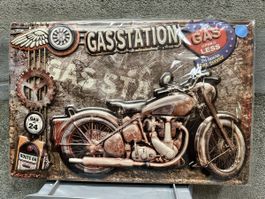 Gas station motor cycle 