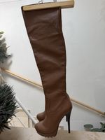 Stiefel Leder braun Grösse 37 mit Kette