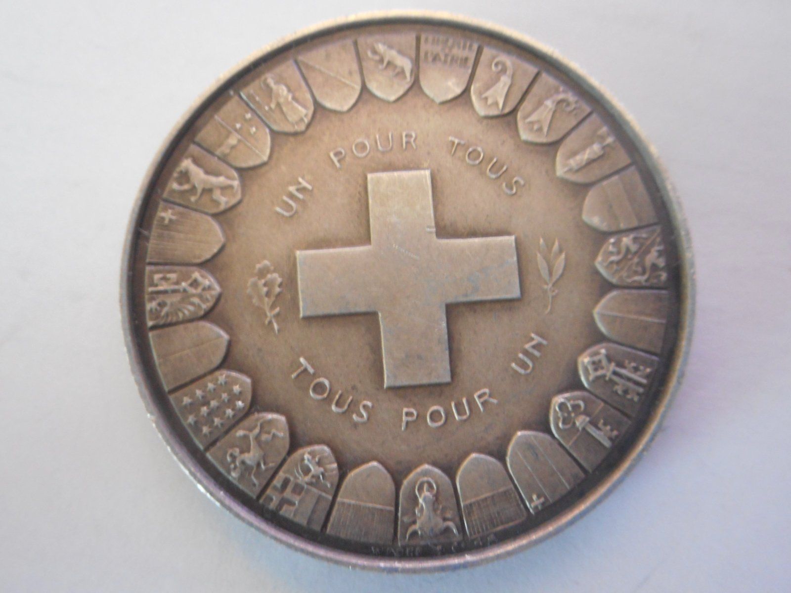 Medaglie: 1939  Medaille silber  General Guisan – Nuovo (secondo la descrizione) da Kriegstetten venduto da pizlad2010 2
