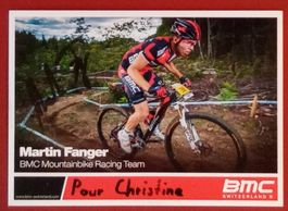 Martin Fanger Autogramm signiert Foto 10x15cm Mountainbike