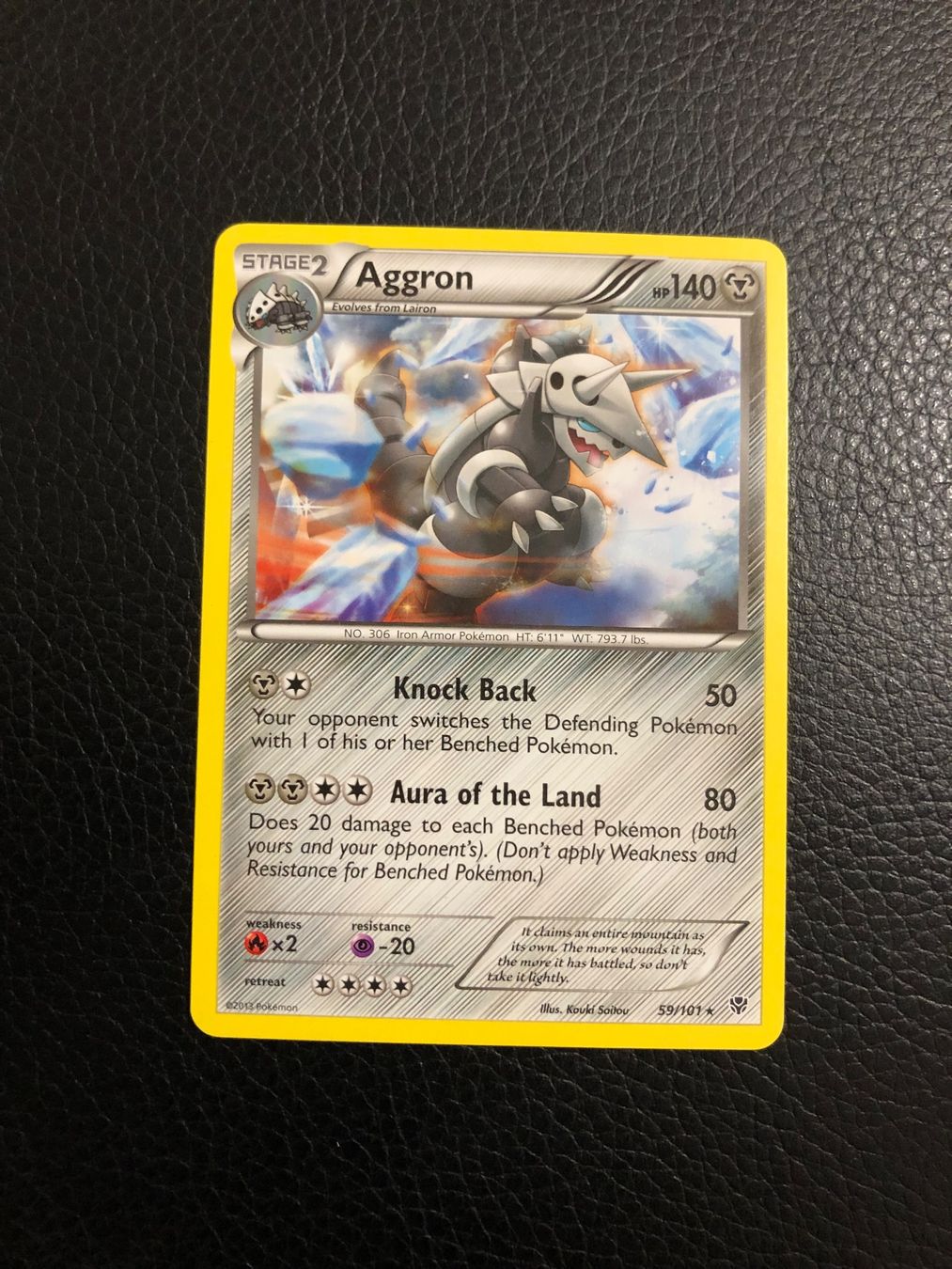 Pokémon Carte collezionabili: B&W Plasma Blast - Aggron rare 59/101 Ab 1 – Usato da Paradiso venduto da Pkmn10