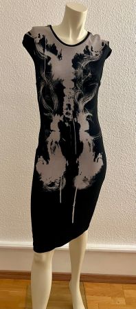 Alexander McQueen Kleid schwarz weiss Gr. S Top Zustand