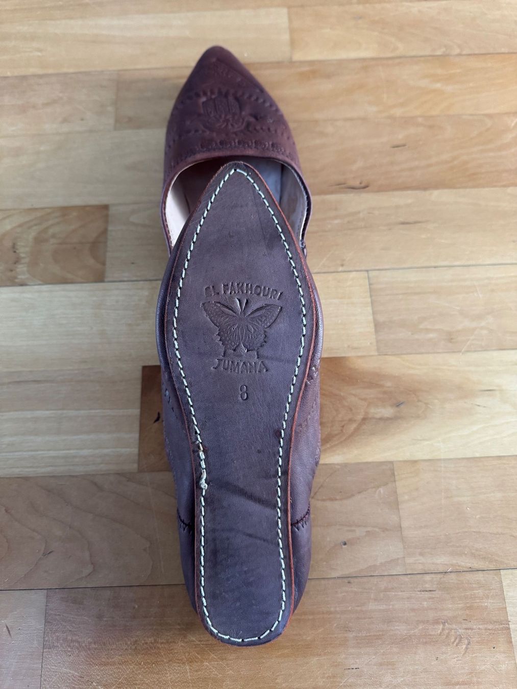 Scarpe da donna: Bezaubernde Handmade Leder Babouches mit Muster NEW – Nuovo (secondo la descrizione) da Mägenwil venduto da Dascha69 4