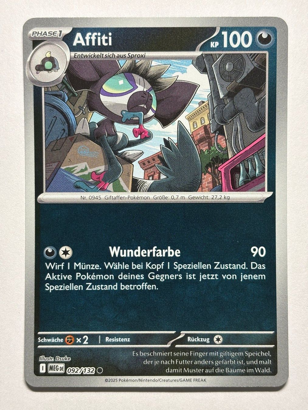 Pokémon Carte collezionabili: Affiti (MEG 92) - Reverse Holo - DE – Usato da Allschwil venduto da bul_5pmr