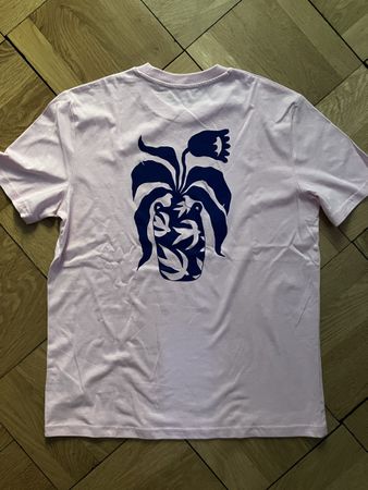 Künstlerinnen T-Shirt mit Siebdruck M in Hellrosa