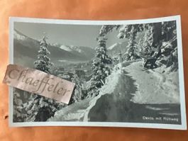 1929 Davos mit Rütiweg 1929, Winter❄️