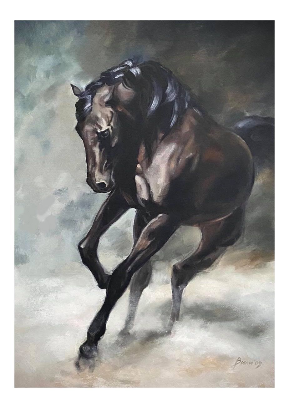Foto & Immagini: Pferd Gemälde auf Leinwand – Nuovo e nell'imballaggio originale da Niederbipp venduto da Chakala_20