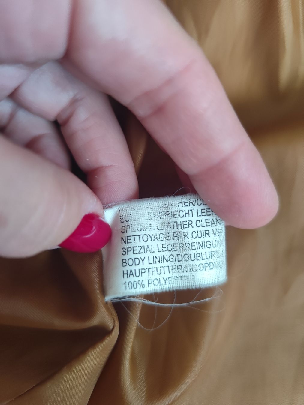 Giacche: Leather Jacket in Brown, Button and Zip Closure – Usato da Mägenwil venduto da VintageGirly 7