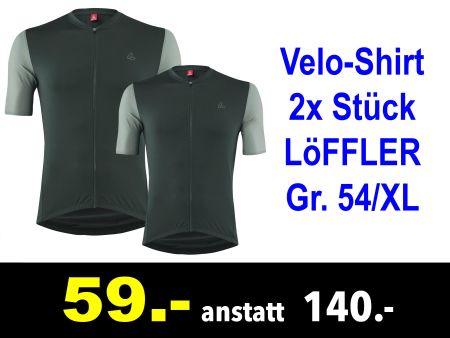 🔴  Velo-Shirt 2x Stück LöFFLER Gr. 54/XL Skys /477B