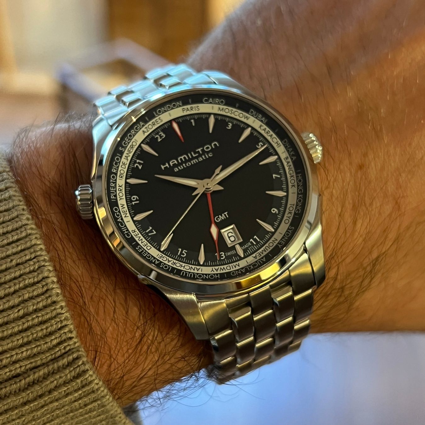 Hamilton Orologi: Hamilton Automatic GMT Full Set H326950 – Usato da Carouge GE venduto da Watchaser 3