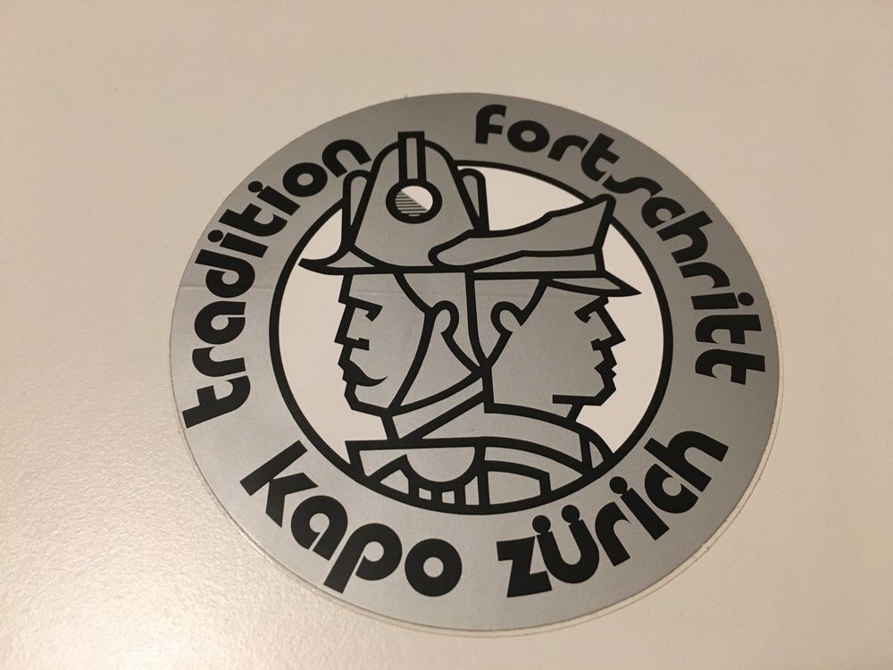 Sticker - Aufkleber - kapo zürich - tradition - fortschritt | Kaufen ...
