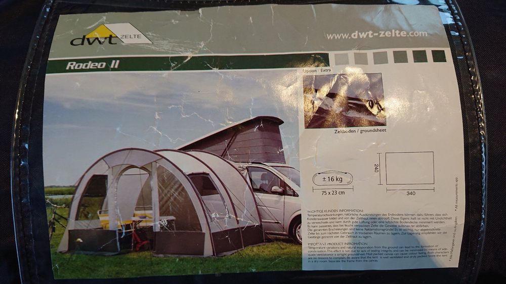 Vorzelt DWT Rodeo 2 für VW California etc. | Kaufen auf Ricardo