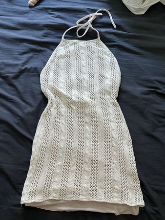 robe crochet dos nu, taille M, coton