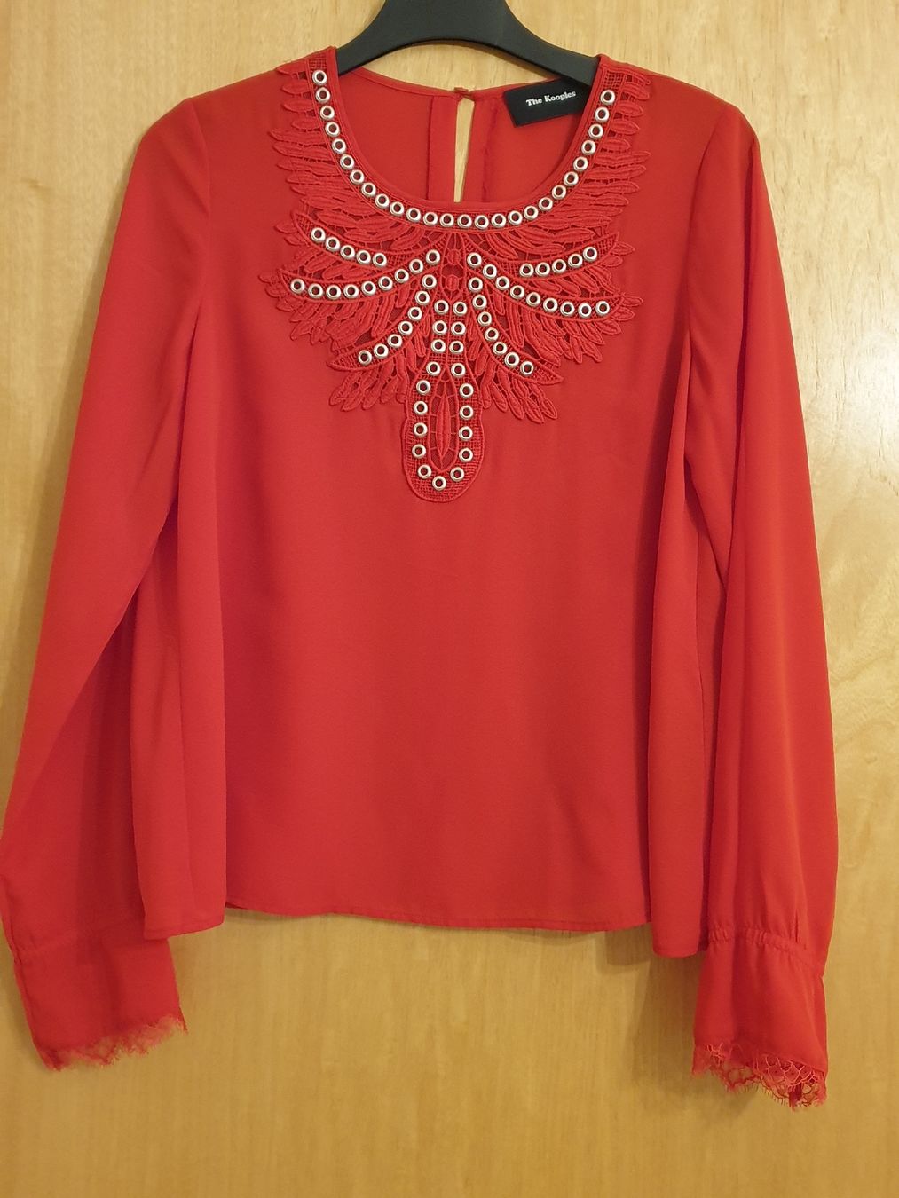 Kooples Blusen: Blouse S, rouge, polyester, tres bon état – Gebraucht aus Neuchâtel von Verenas12
