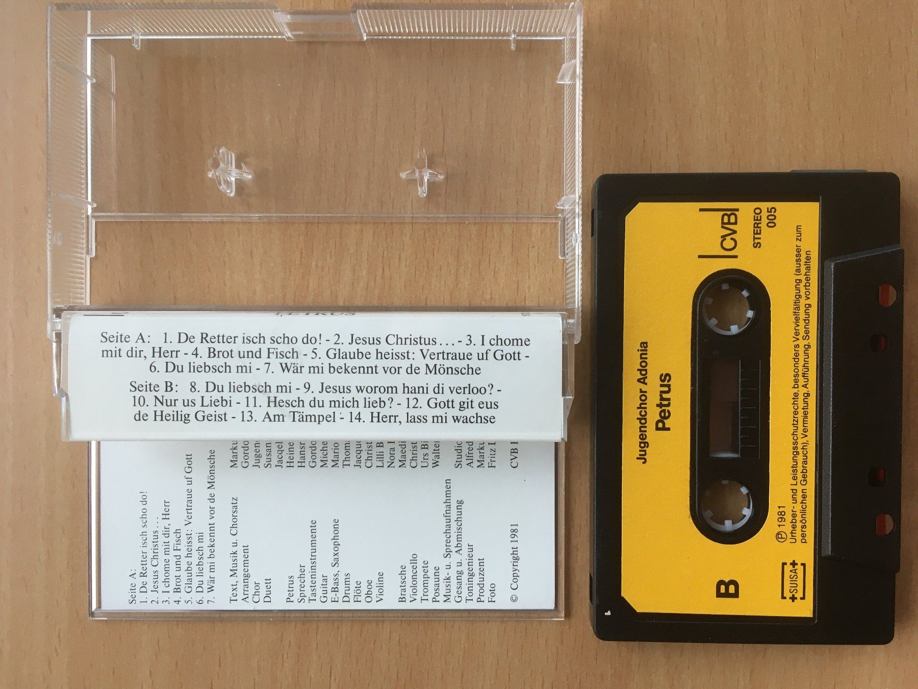 Musicassette: Petrus – Jugendchor Adonia – Usato da Grenchen venduto da Kogi7 3
