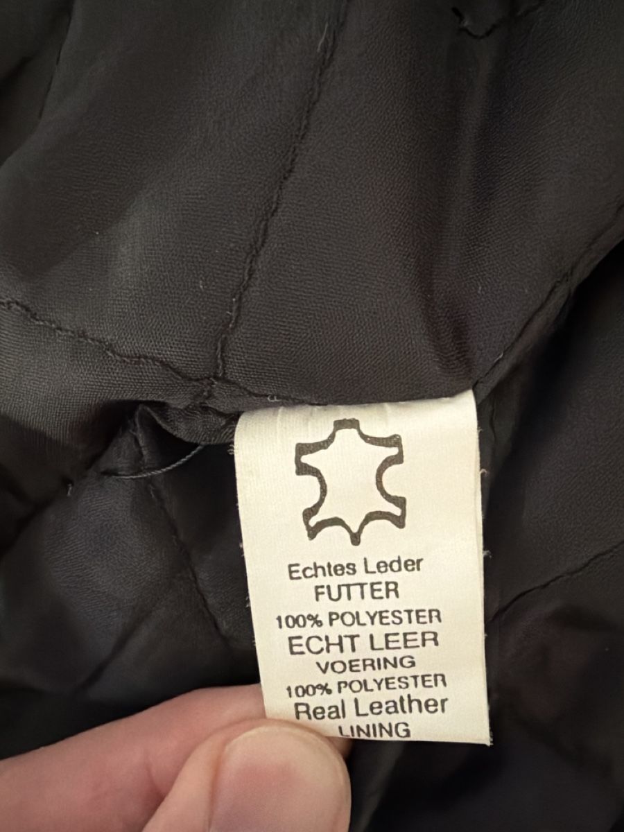 Giacche: Lederjacke /Bikerjacke schwarz Grösse 48 – Usato da Eschikofen venduto da Kesper89 1