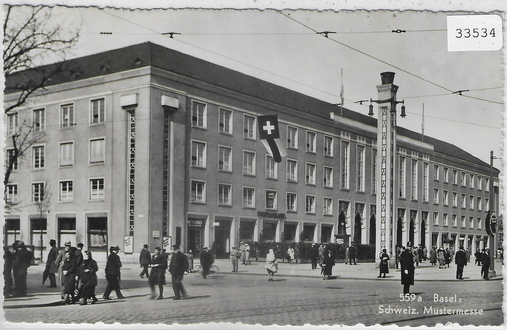 Cartoline postali: Basel - Schweiz. Mustermesse - animee belebt – Usato da Ettingen venduto da Kartenplanet