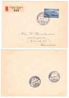 lettre recom. de Zürich cachet S288 pour Zürich le 15.X.47