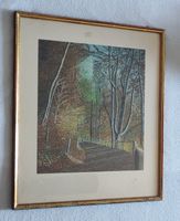 Original Gemälde von E.Brodbeck- Herbstliche Waldlandschaft