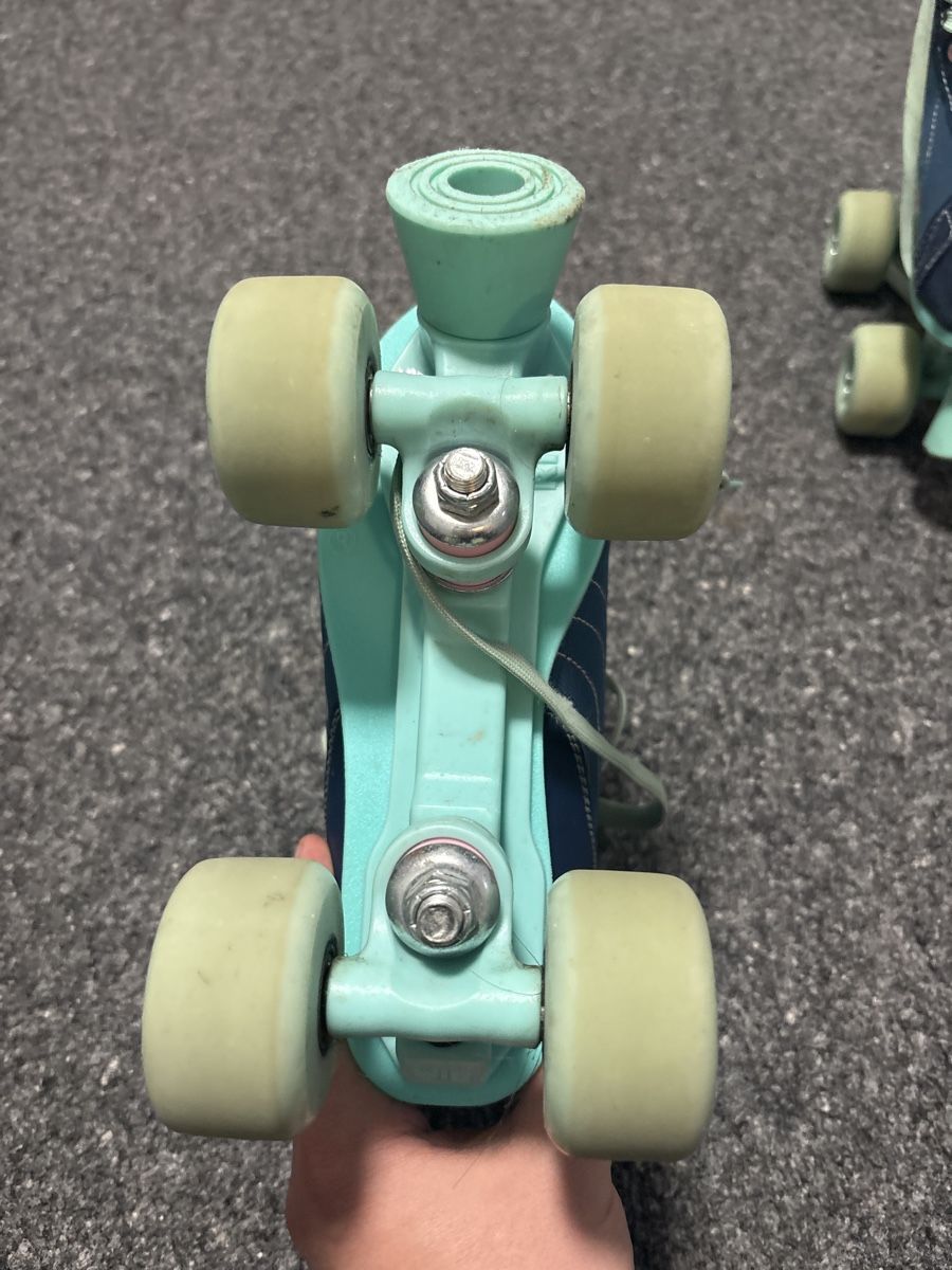 Rio Roller Pattini in linea & Pattini a rotelle: Rio Roller, Gr. 35, Rollschuhe, Mädchen, türkis – Usato da Winterthur venduto da Ticinese79 5