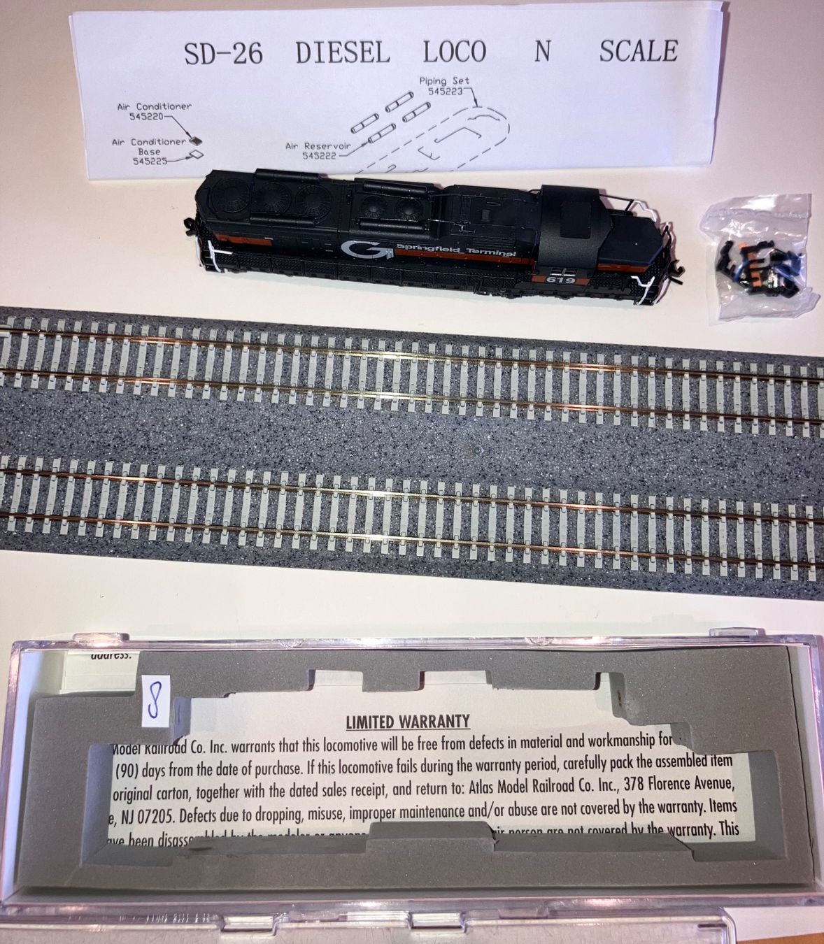 Modellini di ferrovie: (8) #54505 SD-26 Springfield Terminal #619 – Usato da Dompierre VD venduto da immorentes 7