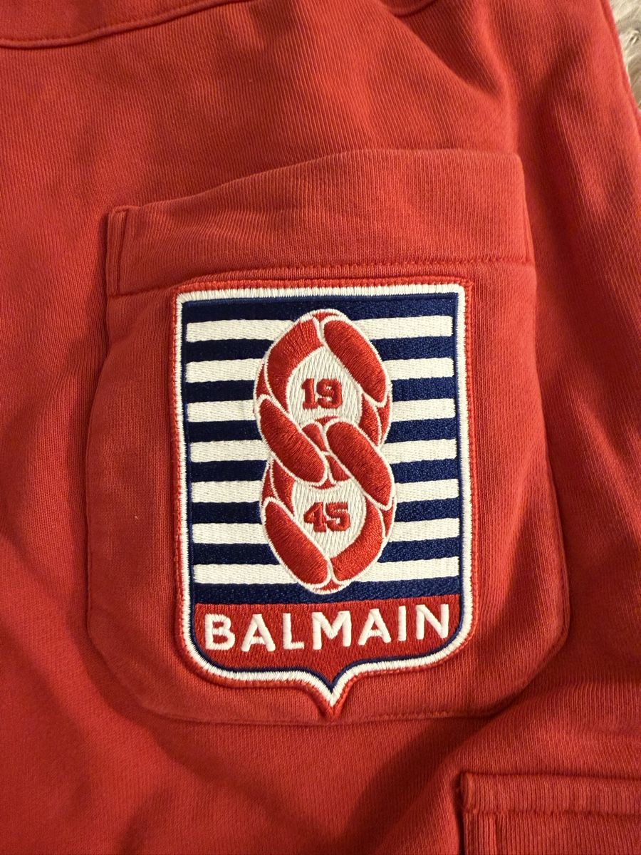 Balmain Pantaloni: Balmain cargo short red – Usato da Egg b. Zürich venduto da n_oetiker 2