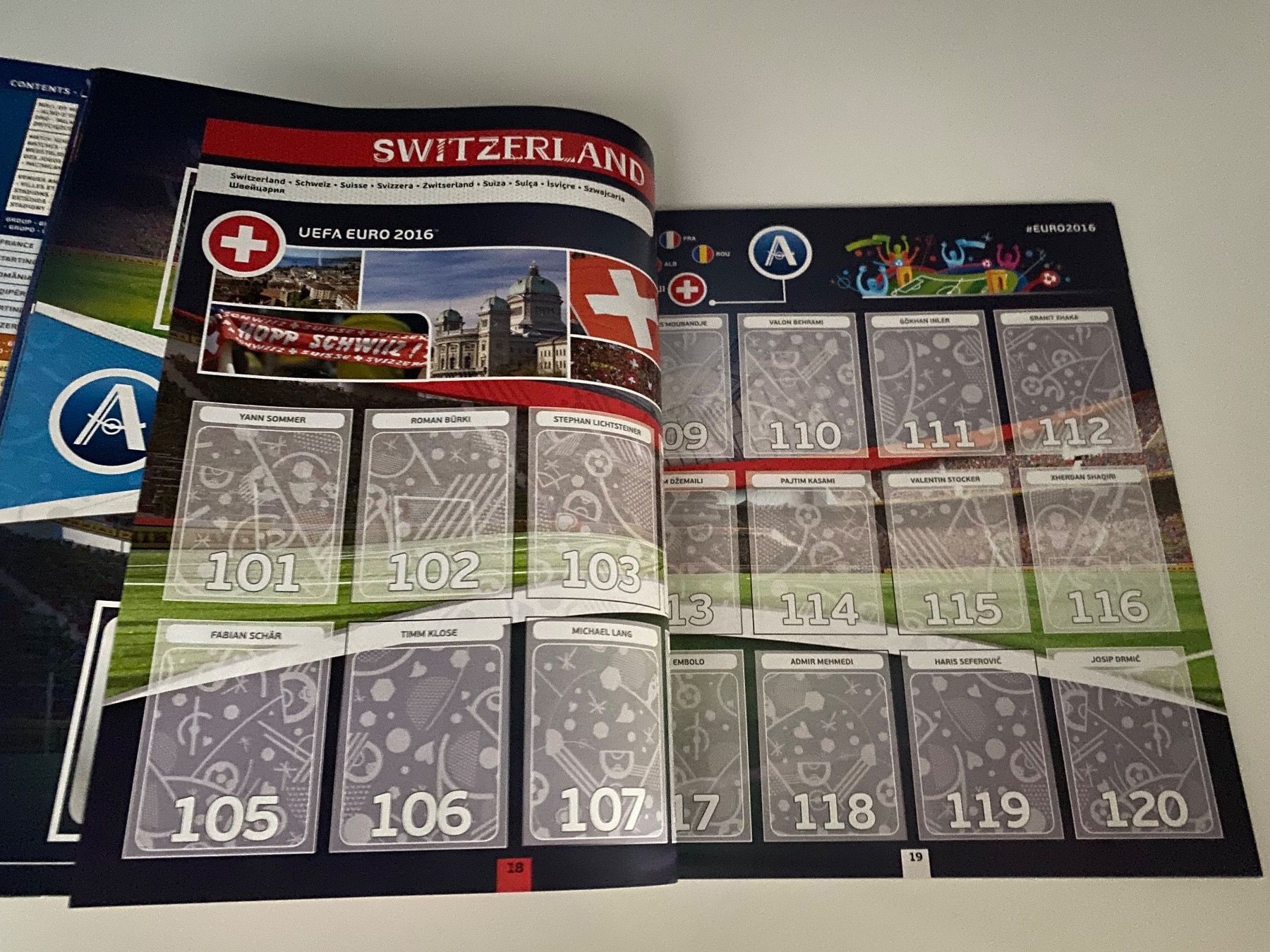 Panini Album: Panini Leeralbum WM 2016. Schweizer Edition – Usato da Hergiswil LU venduto da FcMalkov 3
