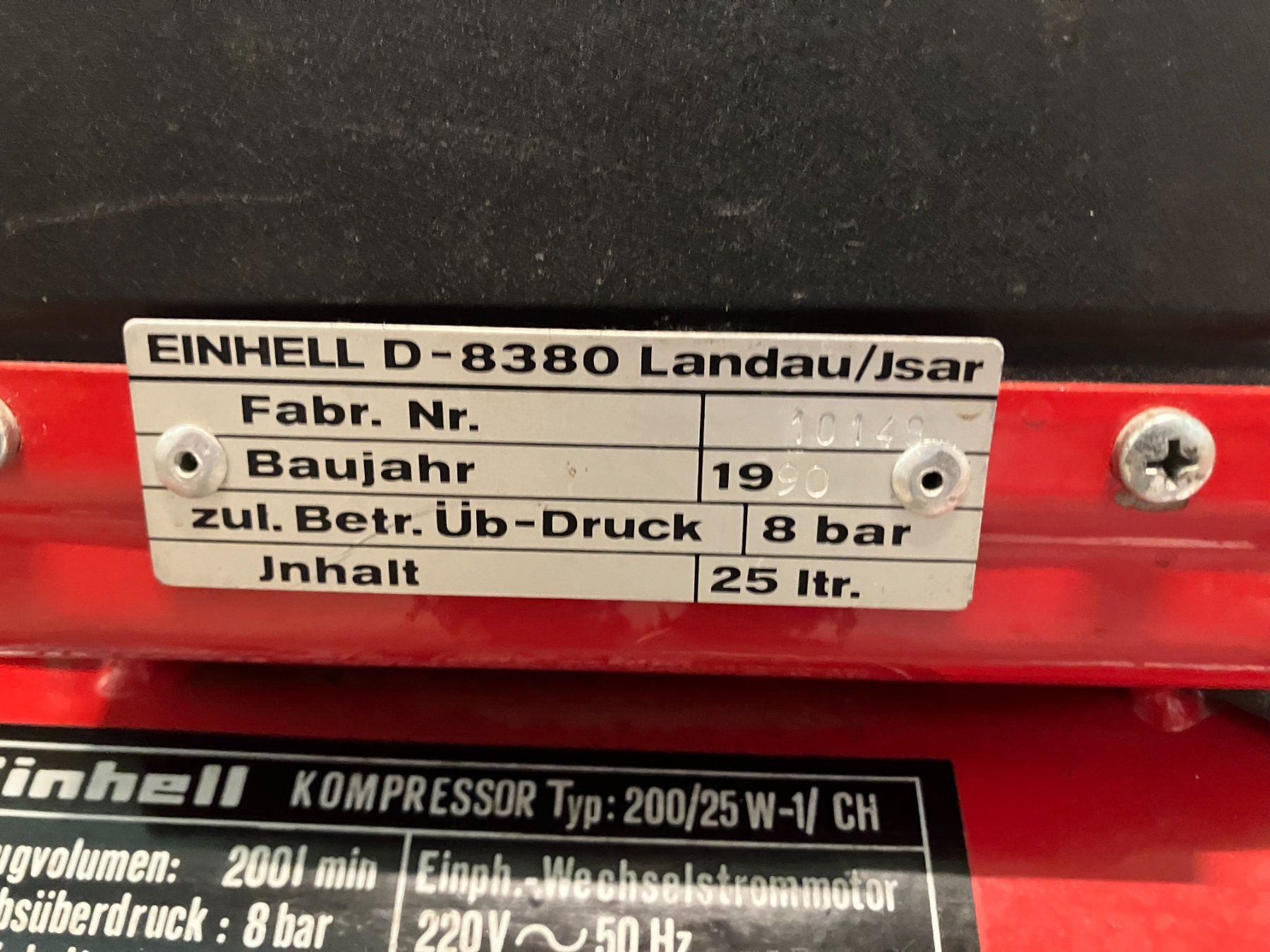 Einhell Compressori: gebr. Einhell Luftompressor 200/25W-CH ab 1.- – Usato da Lichtensteig venduto da Buy24International 9