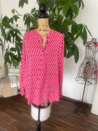 GERRY WEBER Blusenshirt Gr. 46 Rot-Pink 🌸