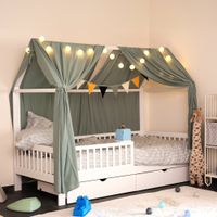 20779 - Kinderbett 90x200cm WOBO mit Schubladen Hausbett